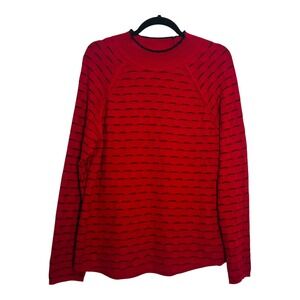 Southern‎ Lady Womens Red Knit Sweater Mock Neck Long Sleeve Size M